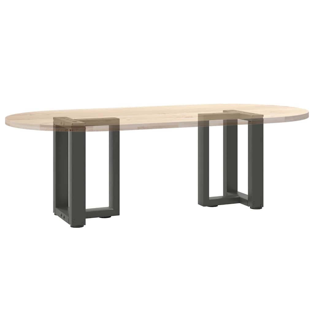 vidaXL Nogi do stolika kawowego w kształcie litery T 2 szt. Antracyt 38x25x(42-43) cm Stal