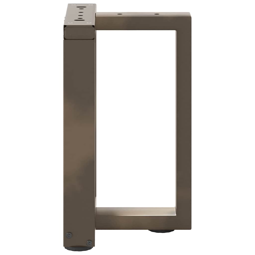 vidaXL Nogi do stolika kawowego w kształcie litery T 2 szt. Czarne 38x25x(42-43) cm Stal