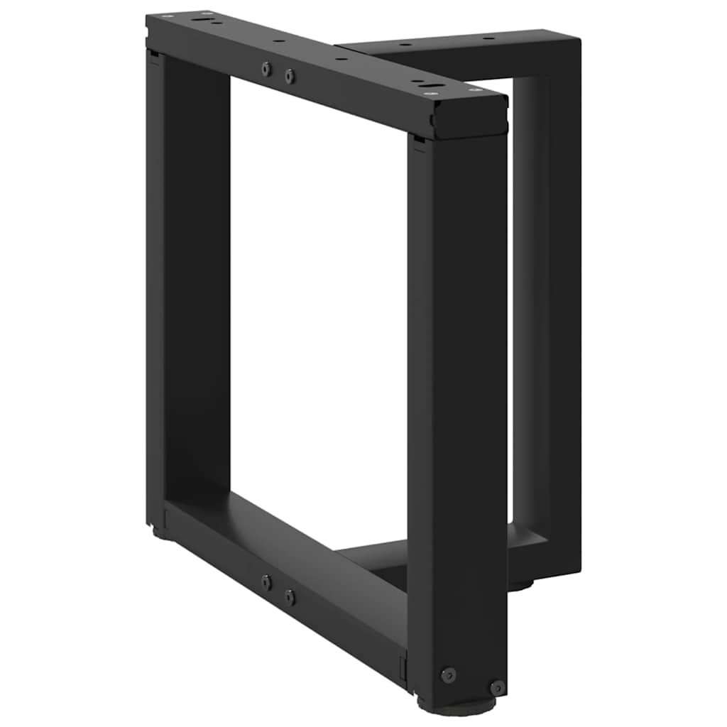 vidaXL Nogi do stolika kawowego w kształcie litery T 2 szt. Czarne 50x25x(42-43) cm Stal