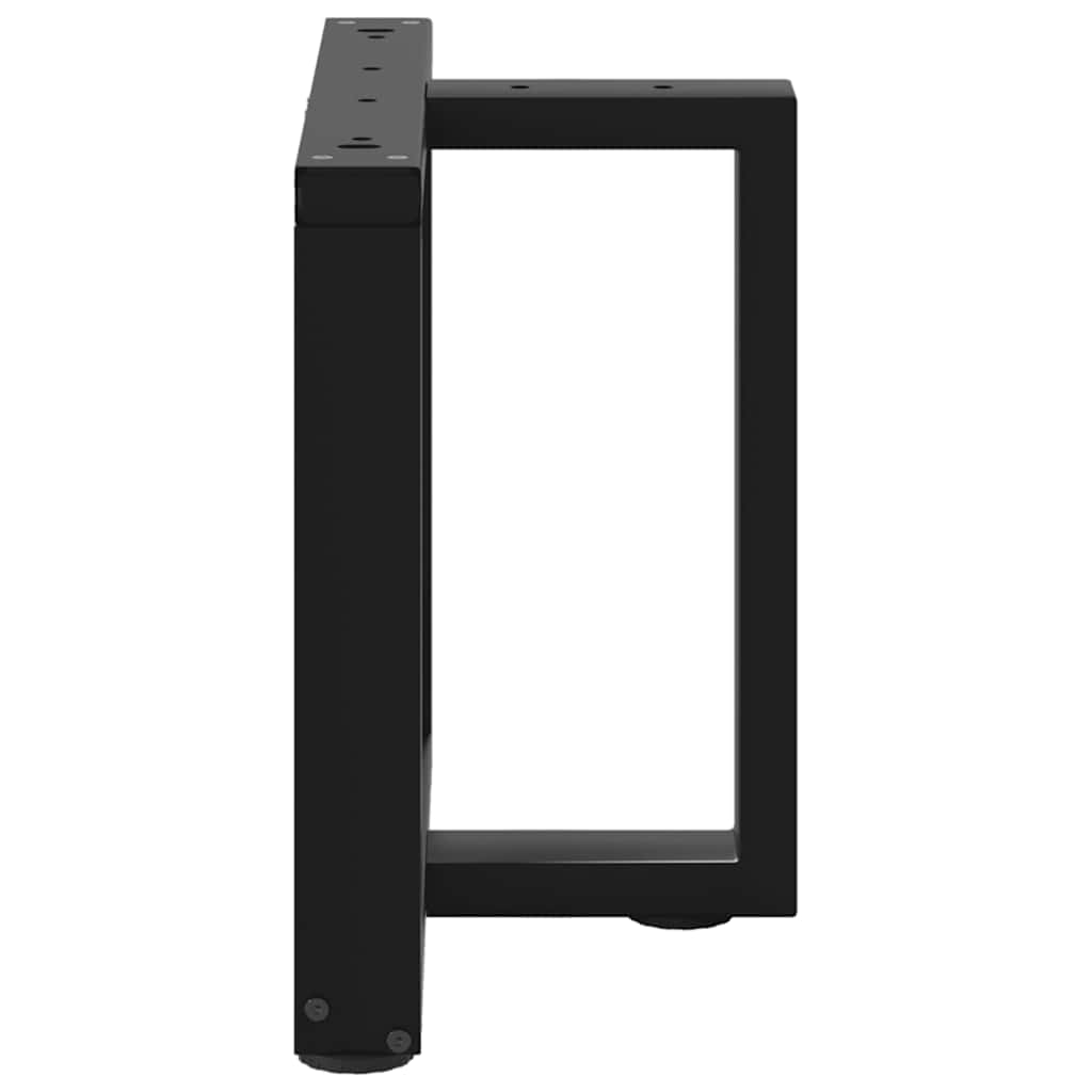 vidaXL Nogi do stolika kawowego w kształcie litery T 2 szt. Czarne 50x25x(42-43) cm Stal