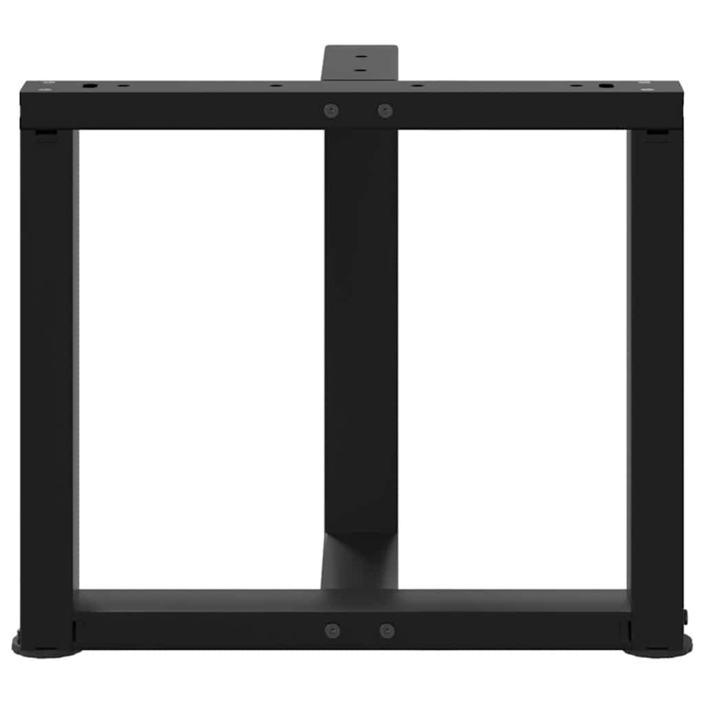 vidaXL Nogi do stolika kawowego w kształcie litery T 2 szt. Czarne 50x25x(42-43) cm Stal