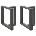 vidaXL Nogi do stolika kawowego w kształcie litery T 2 szt. Antracyt 50x25x(42-43) cm Stal