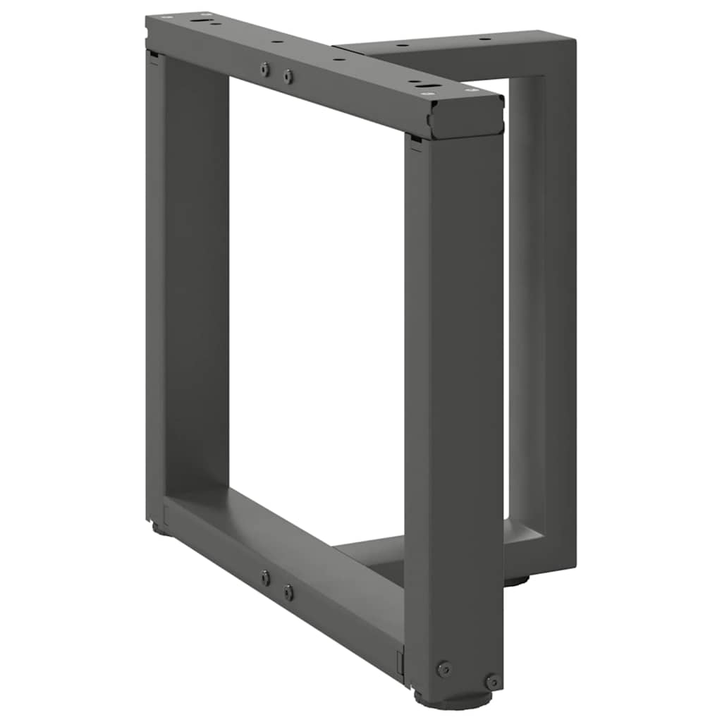 vidaXL Nogi do stolika kawowego w kształcie litery T 2 szt. Antracyt 50x25x(42-43) cm Stal