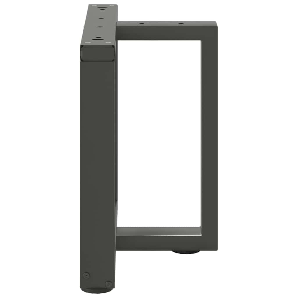 vidaXL Nogi do stolika kawowego w kształcie litery T 2 szt. Antracyt 50x25x(42-43) cm Stal
