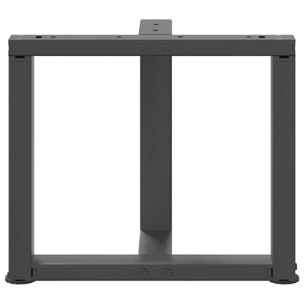 vidaXL Nogi do stolika kawowego w kształcie litery T 2 szt. Antracyt 50x25x(42-43) cm Stal