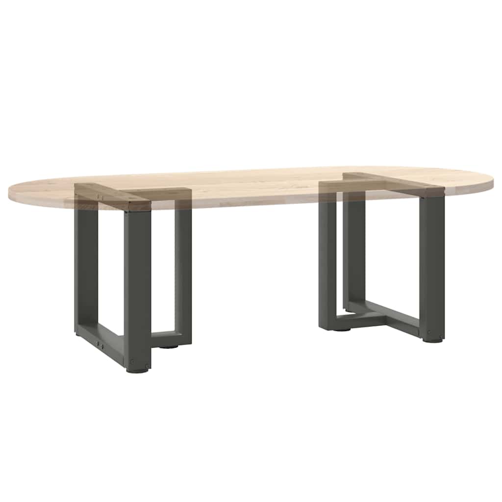 vidaXL Nogi do stolika kawowego w kształcie litery T 2 szt. Antracyt 50x25x(42-43) cm Stal