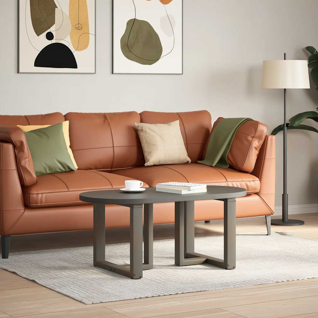 vidaXL Nogi do stolika kawowego w kształcie litery T 2 szt. Czarne 50x25x(42-43) cm Stal