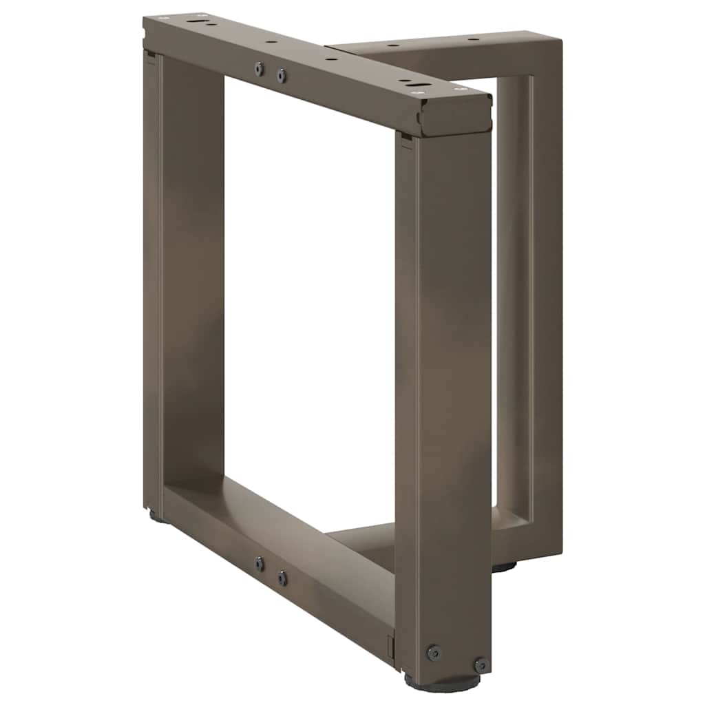 vidaXL Nogi do stolika kawowego w kształcie litery T 2 szt. Czarne 50x25x(42-43) cm Stal