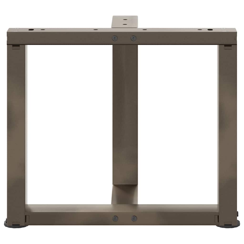 vidaXL Nogi do stolika kawowego w kształcie litery T 2 szt. Czarne 50x25x(42-43) cm Stal