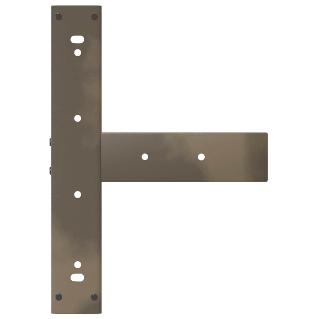 vidaXL Nogi do stolika kawowego w kształcie litery T 2 szt. Czarne 50x25x(42-43) cm Stal