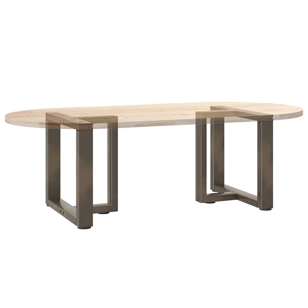 vidaXL Nogi do stolika kawowego w kształcie litery T 2 szt. Czarne 50x25x(42-43) cm Stal