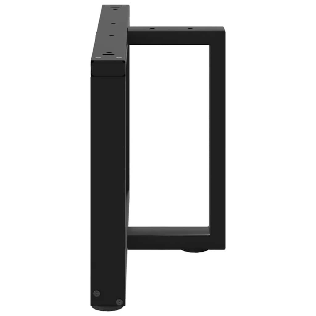 vidaXL Nogi do stolika kawowego w kształcie litery T 2 szt. Czarne 60x25x(42-43) cm Stal