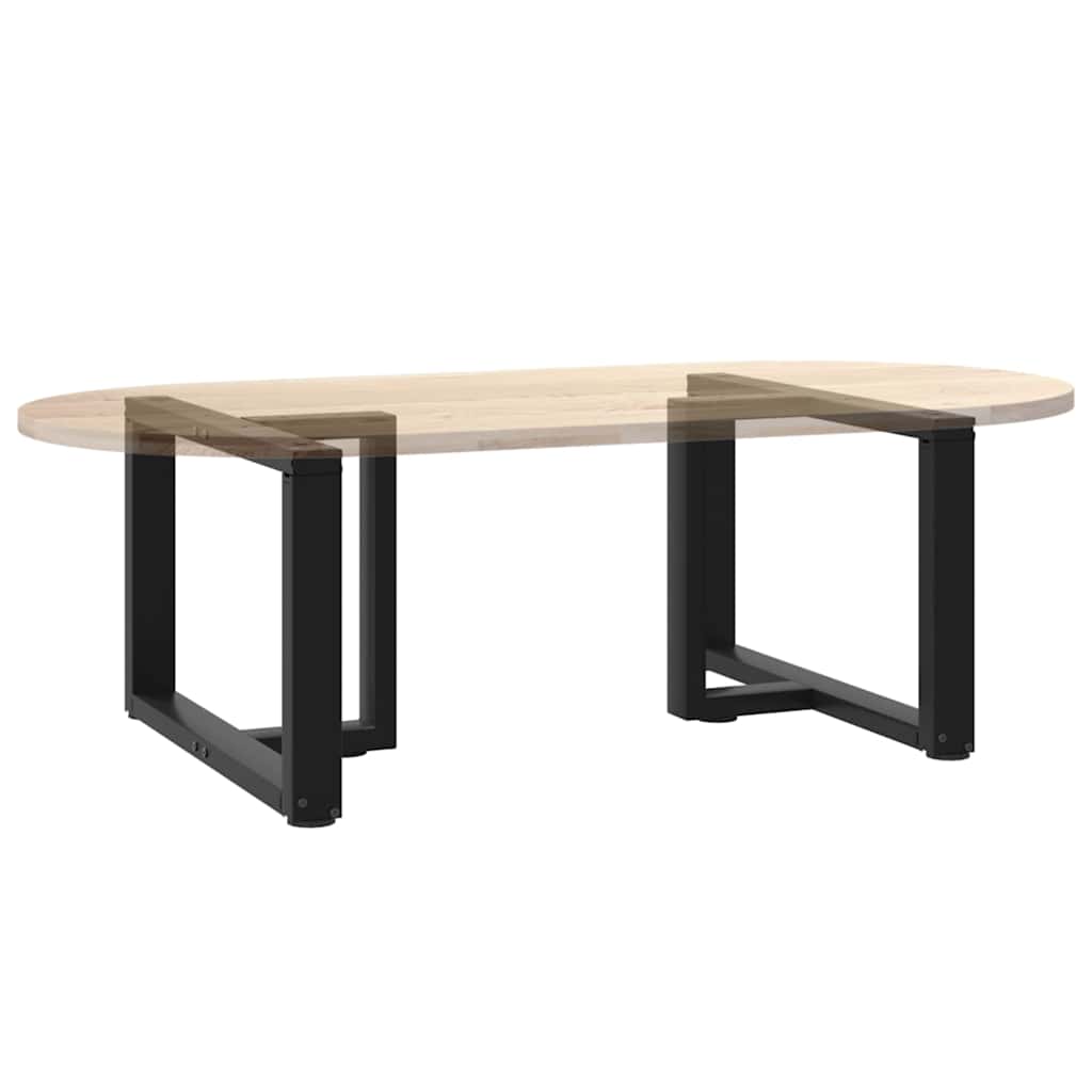 vidaXL Nogi do stolika kawowego w kształcie litery T 2 szt. Czarne 60x25x(42-43) cm Stal