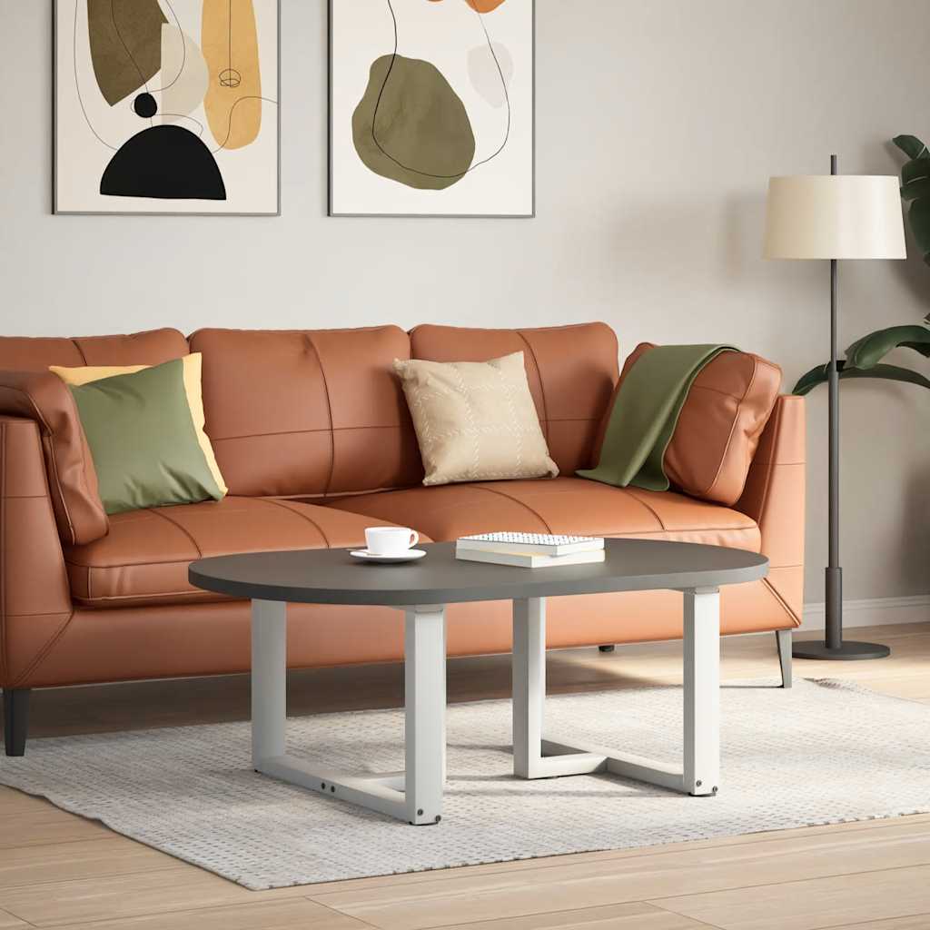 vidaXL Nogi do stolika kawowego w kształcie litery T 2 szt. Białe 60x25x(42-43) cm Stal