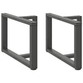vidaXL Nogi do stolika kawowego w kształcie litery T 2 szt. Antracyt 60x25x(42-43) cm Stal