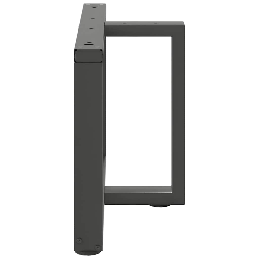 vidaXL Nogi do stolika kawowego w kształcie litery T 2 szt. Antracyt 60x25x(42-43) cm Stal