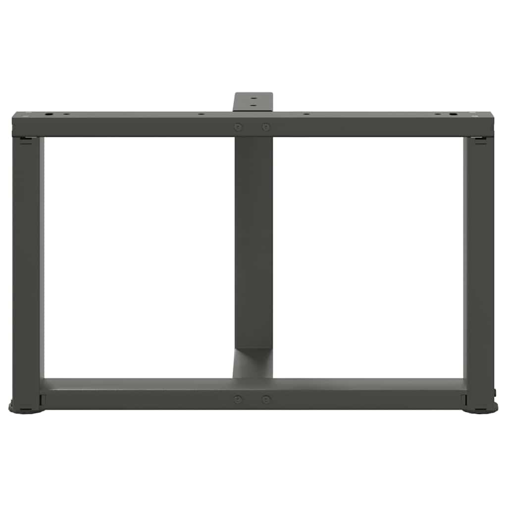 vidaXL Nogi do stolika kawowego w kształcie litery T 2 szt. Antracyt 60x25x(42-43) cm Stal