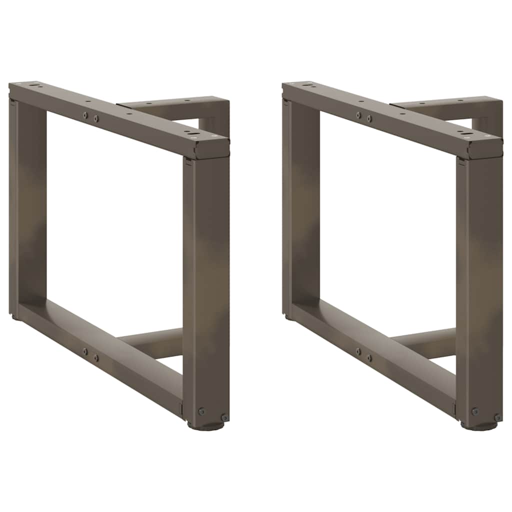 vidaXL Nogi do stolika kawowego w kształcie litery T 2 szt. Czarne 60x25x(42-43) cm Stal