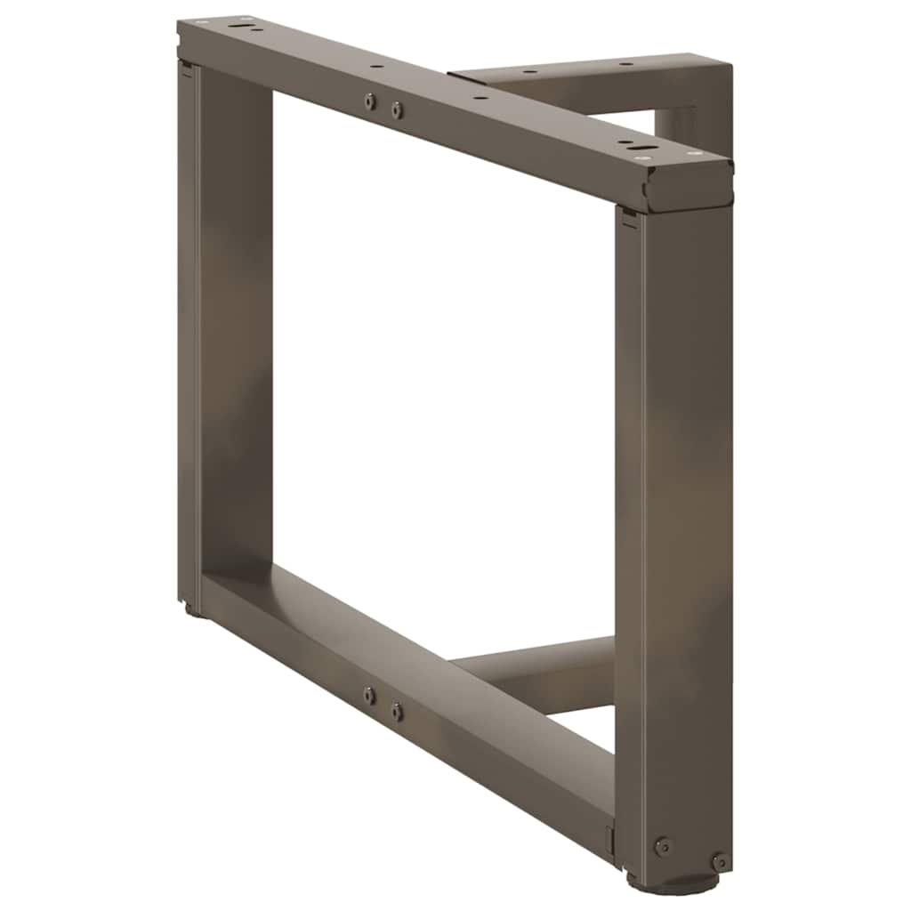 vidaXL Nogi do stolika kawowego w kształcie litery T 2 szt. Czarne 60x25x(42-43) cm Stal