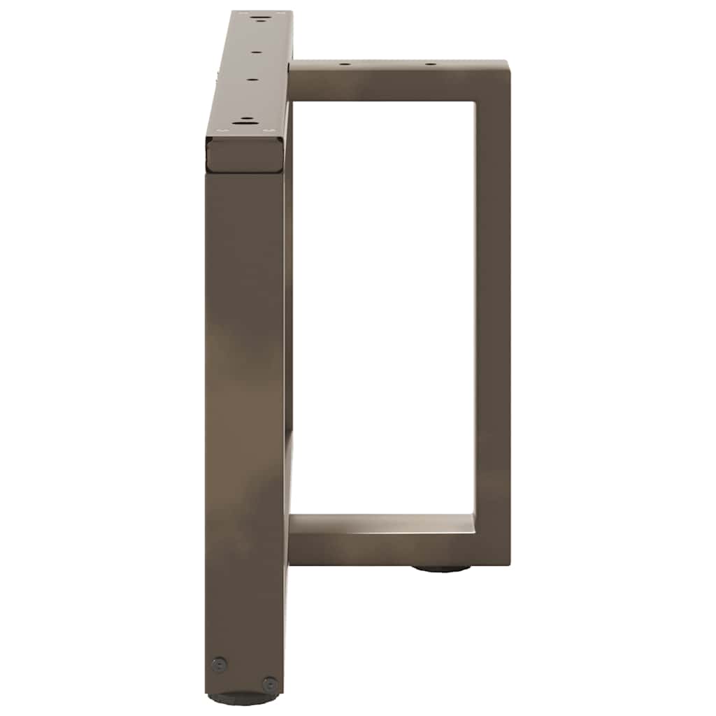 vidaXL Nogi do stolika kawowego w kształcie litery T 2 szt. Czarne 60x25x(42-43) cm Stal