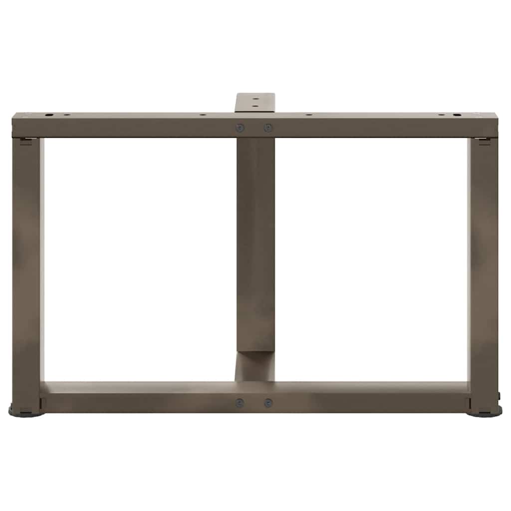 vidaXL Nogi do stolika kawowego w kształcie litery T 2 szt. Czarne 60x25x(42-43) cm Stal