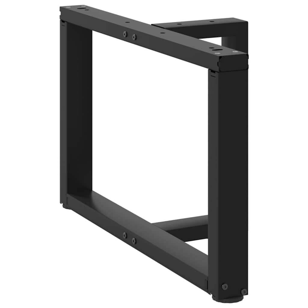 vidaXL Nogi do stolika kawowego w kształcie litery T 2 szt. Czarne 70x25x(42-43) cm Stal