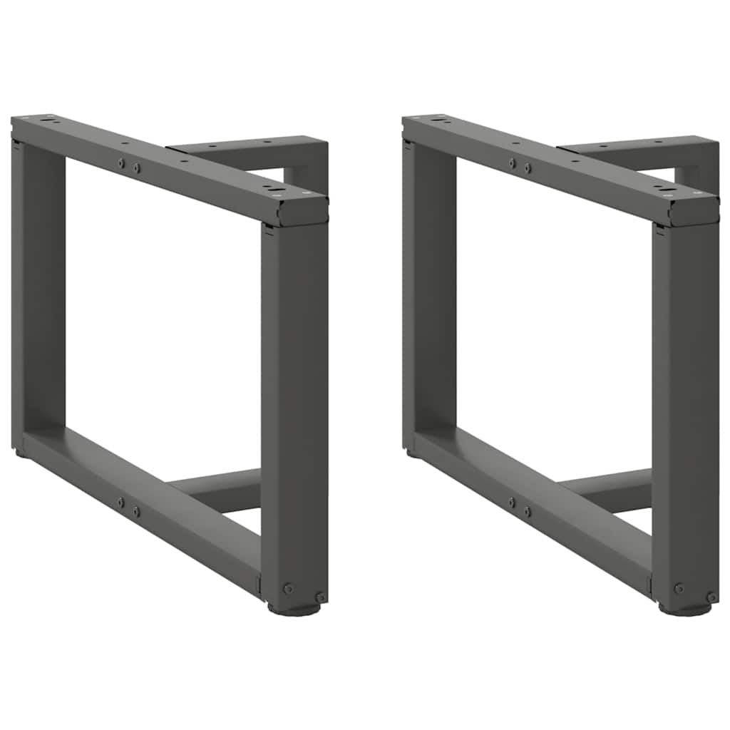 vidaXL Nogi do stolika kawowego w kształcie litery T 2 szt. Antracyt 70x25x(42-43) cm Stal