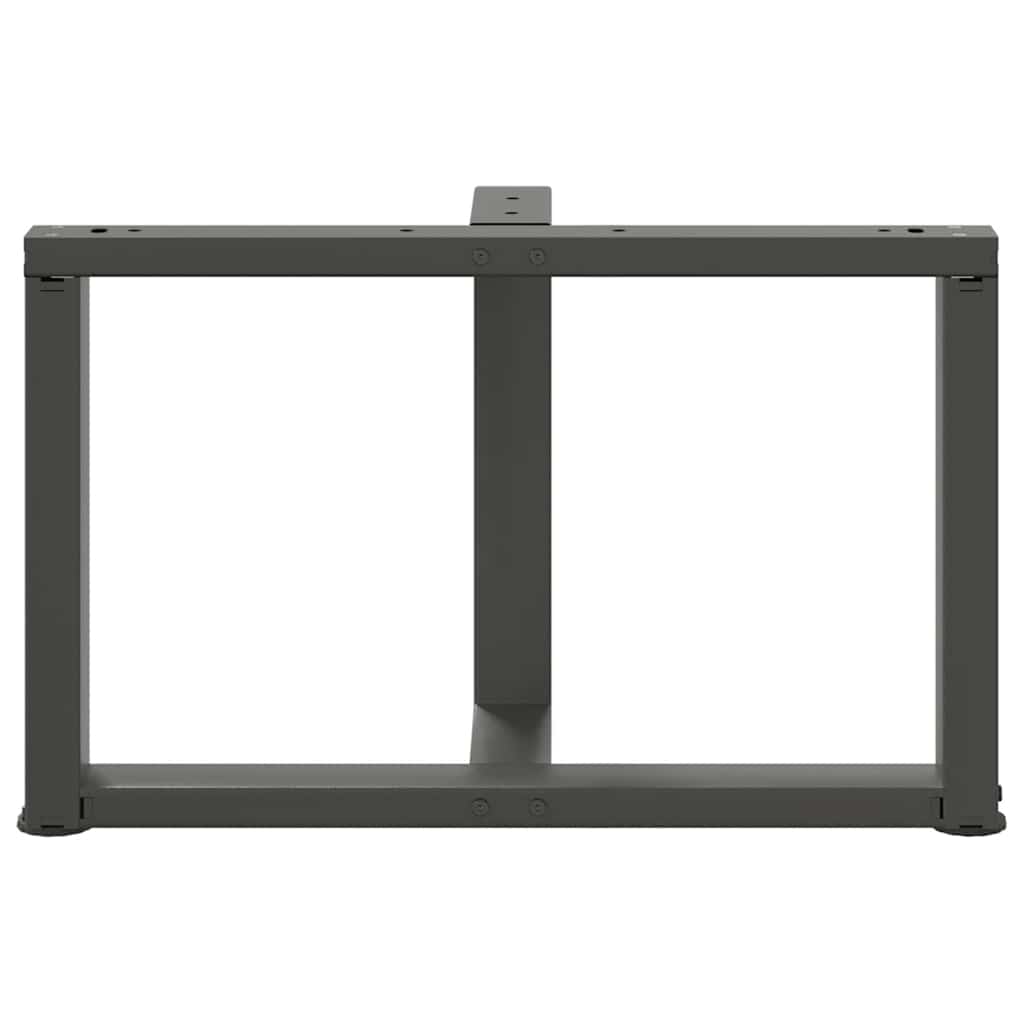 vidaXL Nogi do stolika kawowego w kształcie litery T 2 szt. Antracyt 70x25x(42-43) cm Stal