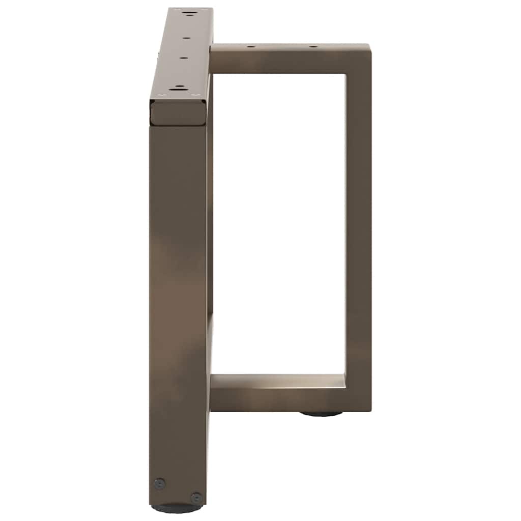 vidaXL Nogi do stolika kawowego w kształcie litery T 2 szt. Czarne 70x25x(42-43) cm Stal