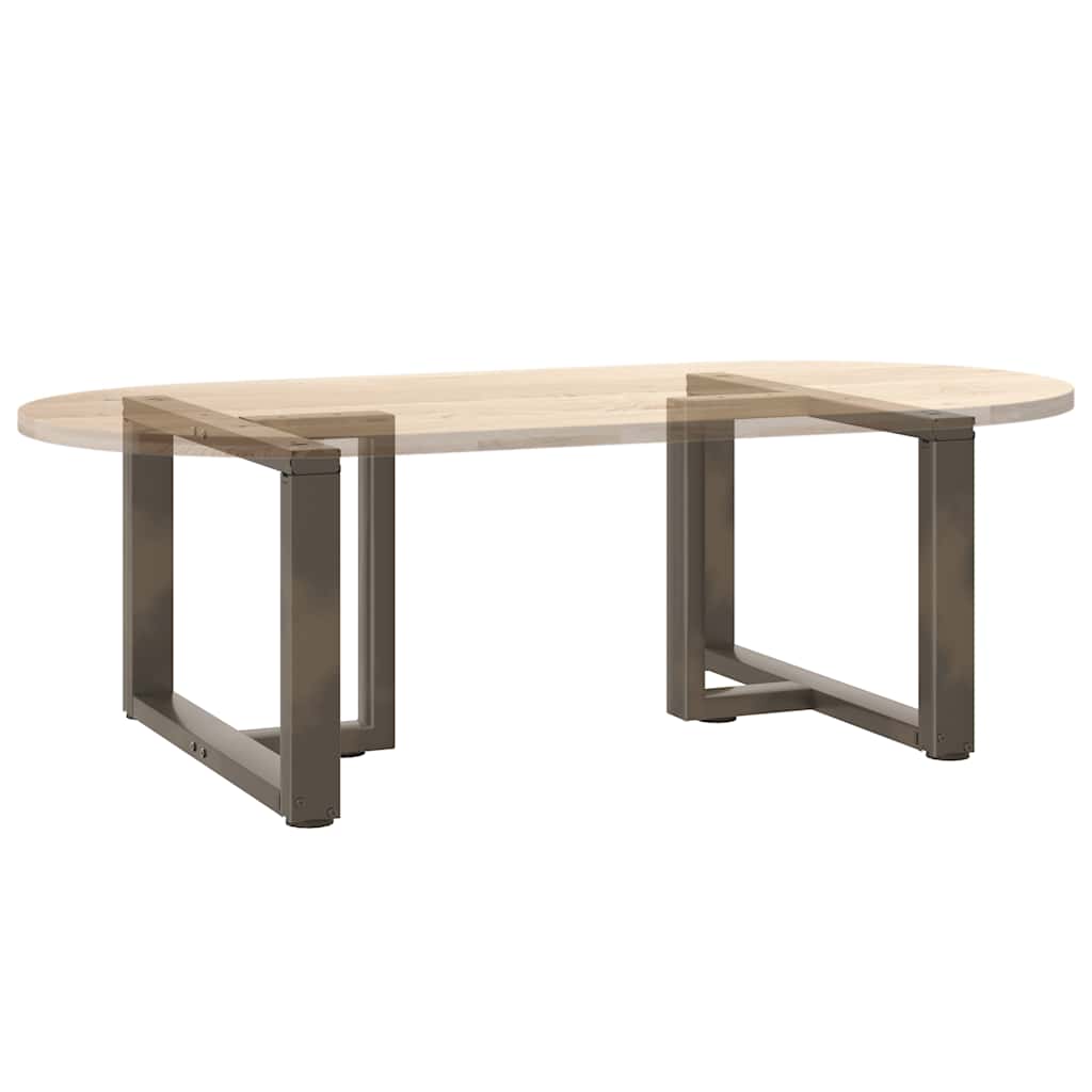 vidaXL Nogi do stolika kawowego w kształcie litery T 2 szt. Czarne 70x25x(42-43) cm Stal