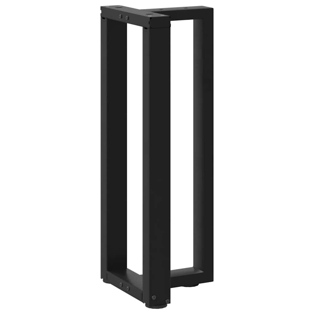 vidaXL Nogi do stołu konsolowego w kształcie litery T 2 szt. Czarne 25x28x(72-73) cm Stal
