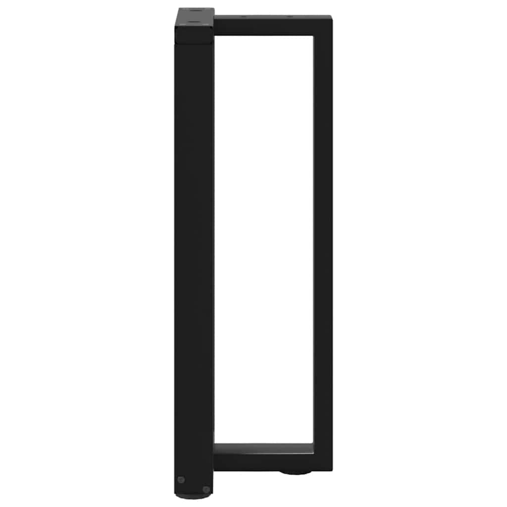 vidaXL Nogi do stołu konsolowego w kształcie litery T 2 szt. Czarne 25x28x(72-73) cm Stal