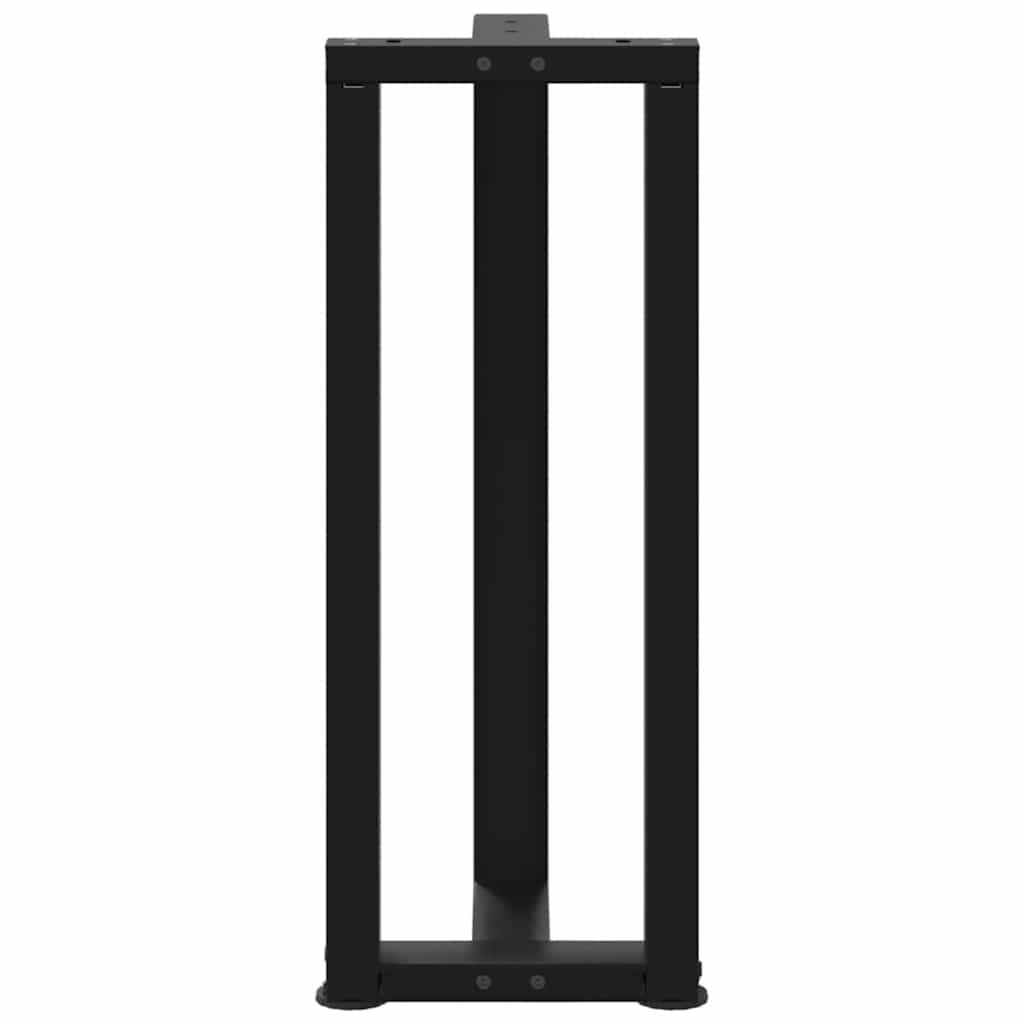 vidaXL Nogi do stołu konsolowego w kształcie litery T 2 szt. Czarne 25x28x(72-73) cm Stal