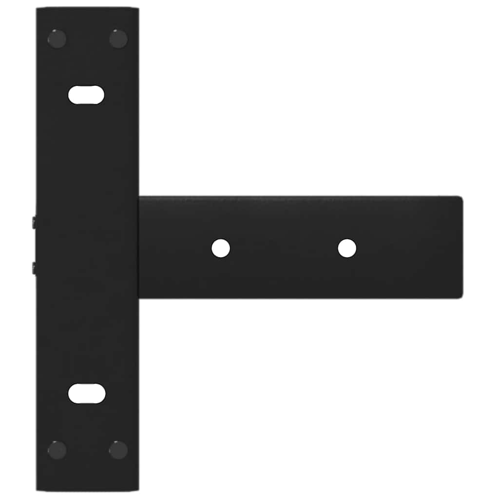 vidaXL Nogi do stołu konsolowego w kształcie litery T 2 szt. Czarne 25x28x(72-73) cm Stal