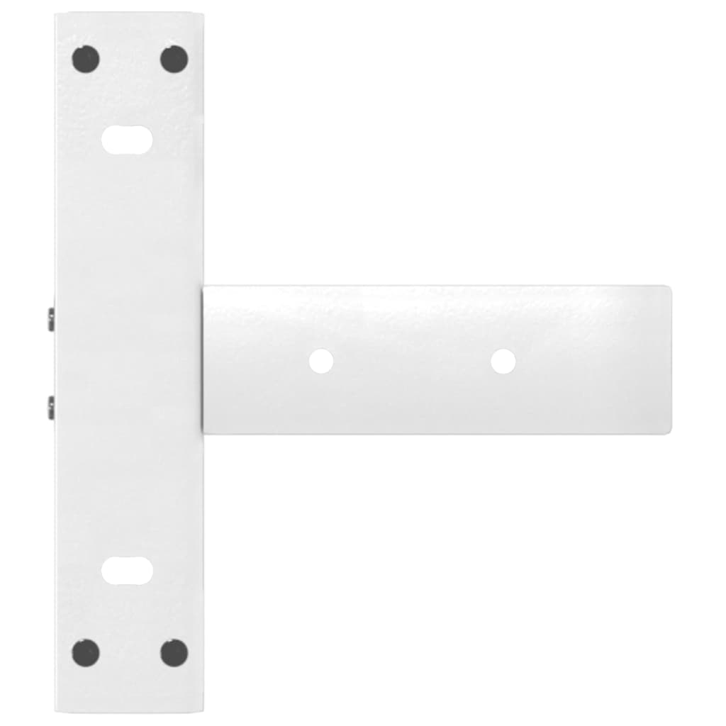 vidaXL Nogi do stołu konsolowego w kształcie litery T 2 szt. Białe 25x28x(72-73) cm Stal