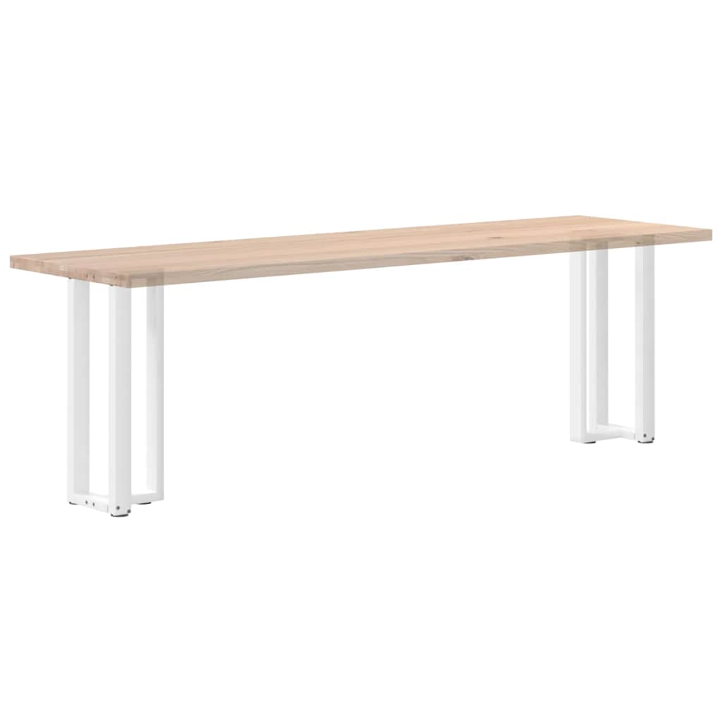 vidaXL Nogi do stołu konsolowego w kształcie litery T 2 szt. Białe 25x28x(72-73) cm Stal