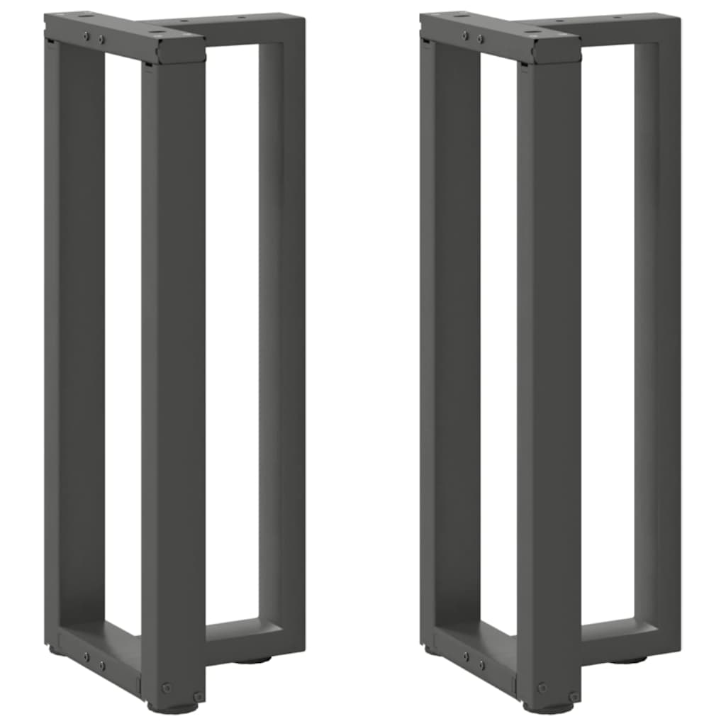 vidaXL Nogi do stołu konsolowego w kształcie litery T 2 szt. Antracyt 25x28x(72-73) cm Stal