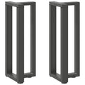 vidaXL Nogi do stołu konsolowego w kształcie litery T 2 szt. Antracyt 25x28x(72-73) cm Stal