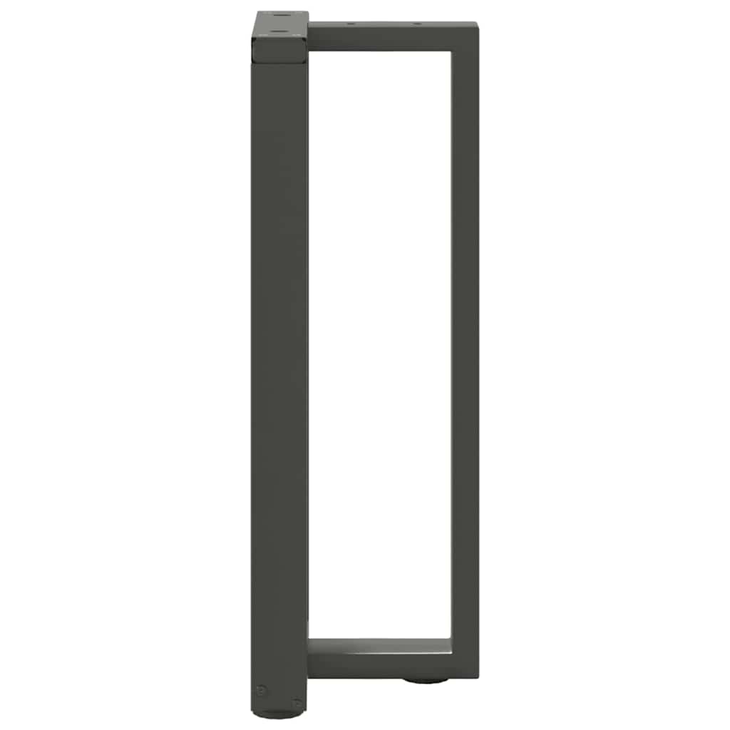 vidaXL Nogi do stołu konsolowego w kształcie litery T 2 szt. Antracyt 25x28x(72-73) cm Stal