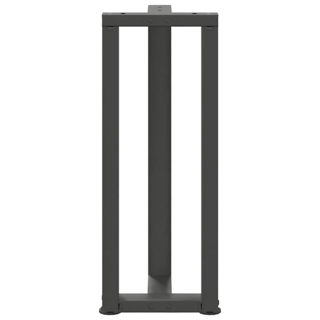 vidaXL Nogi do stołu konsolowego w kształcie litery T 2 szt. Antracyt 25x28x(72-73) cm Stal