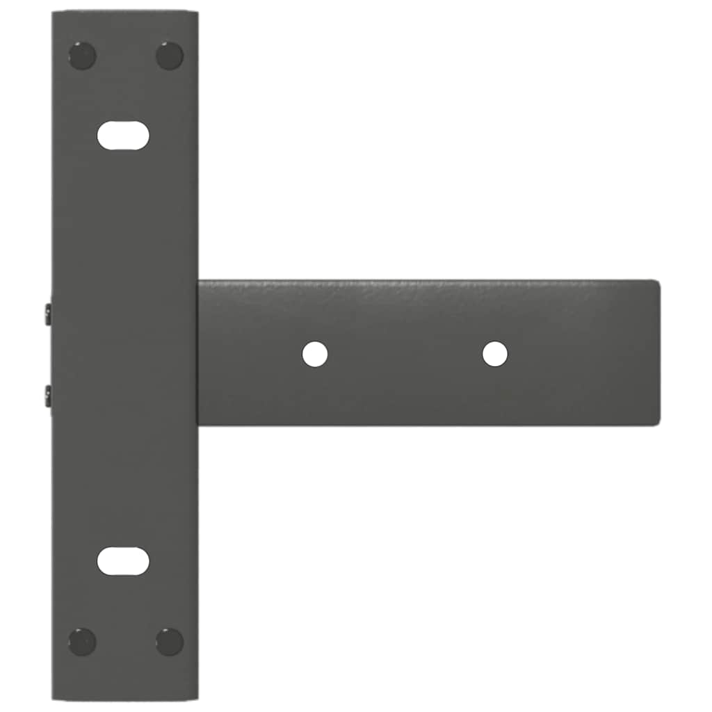 vidaXL Nogi do stołu konsolowego w kształcie litery T 2 szt. Antracyt 25x28x(72-73) cm Stal