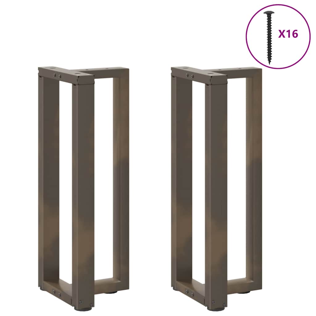 vidaXL Nogi do stołu konsolowego w kształcie litery T 2 szt. Czarne 25x28x(72-73) cm Stal