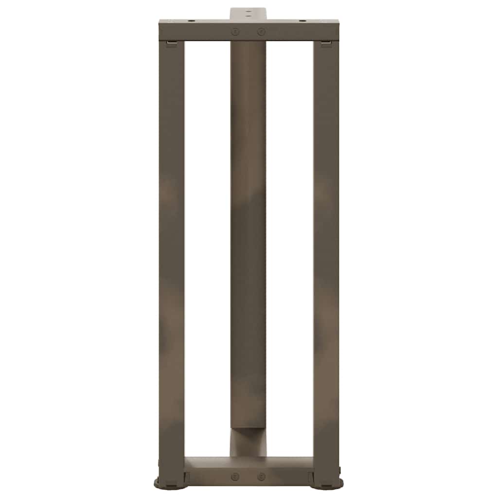 vidaXL Nogi do stołu konsolowego w kształcie litery T 2 szt. Czarne 25x28x(72-73) cm Stal