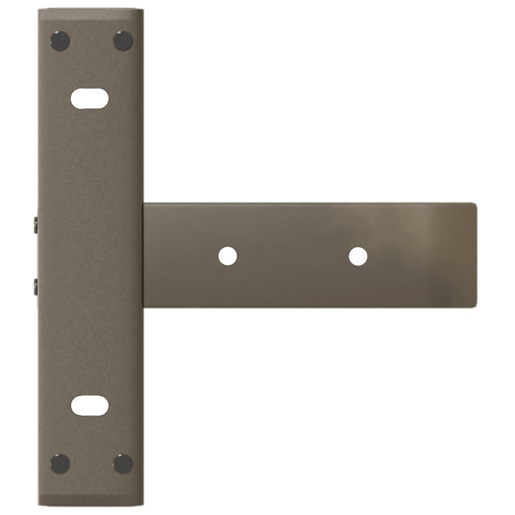 vidaXL Nogi do stołu konsolowego w kształcie litery T 2 szt. Czarne 25x28x(72-73) cm Stal