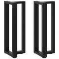 vidaXL Nogi do stołu konsolowego w kształcie litery T 2 szt. Czarne 38x25x(72-73) cm Stal