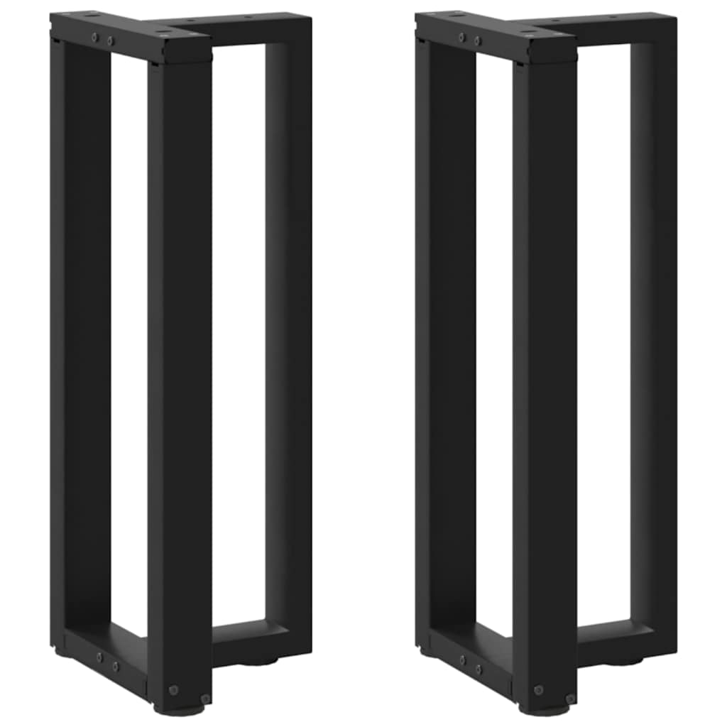 vidaXL Nogi do stołu konsolowego w kształcie litery T 2 szt. Czarne 38x25x(72-73) cm Stal