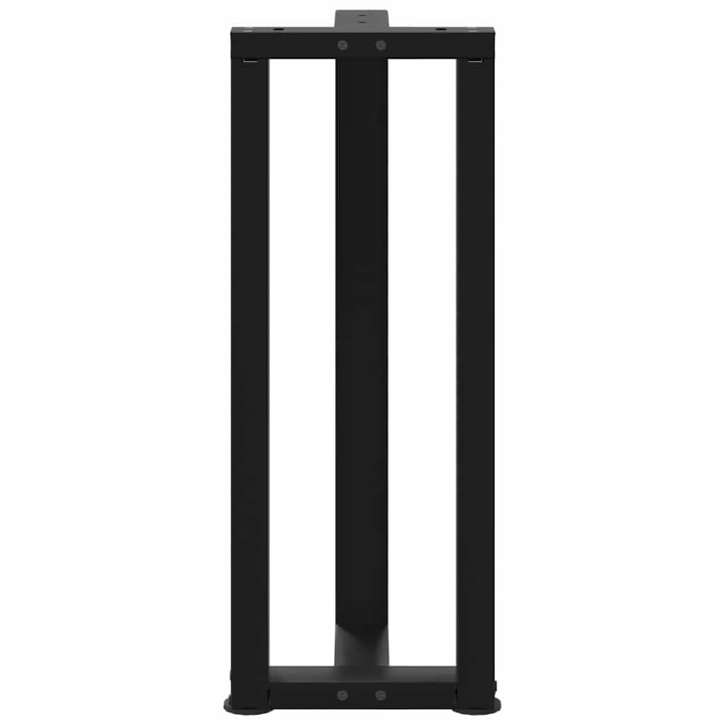 vidaXL Nogi do stołu konsolowego w kształcie litery T 2 szt. Czarne 38x25x(72-73) cm Stal