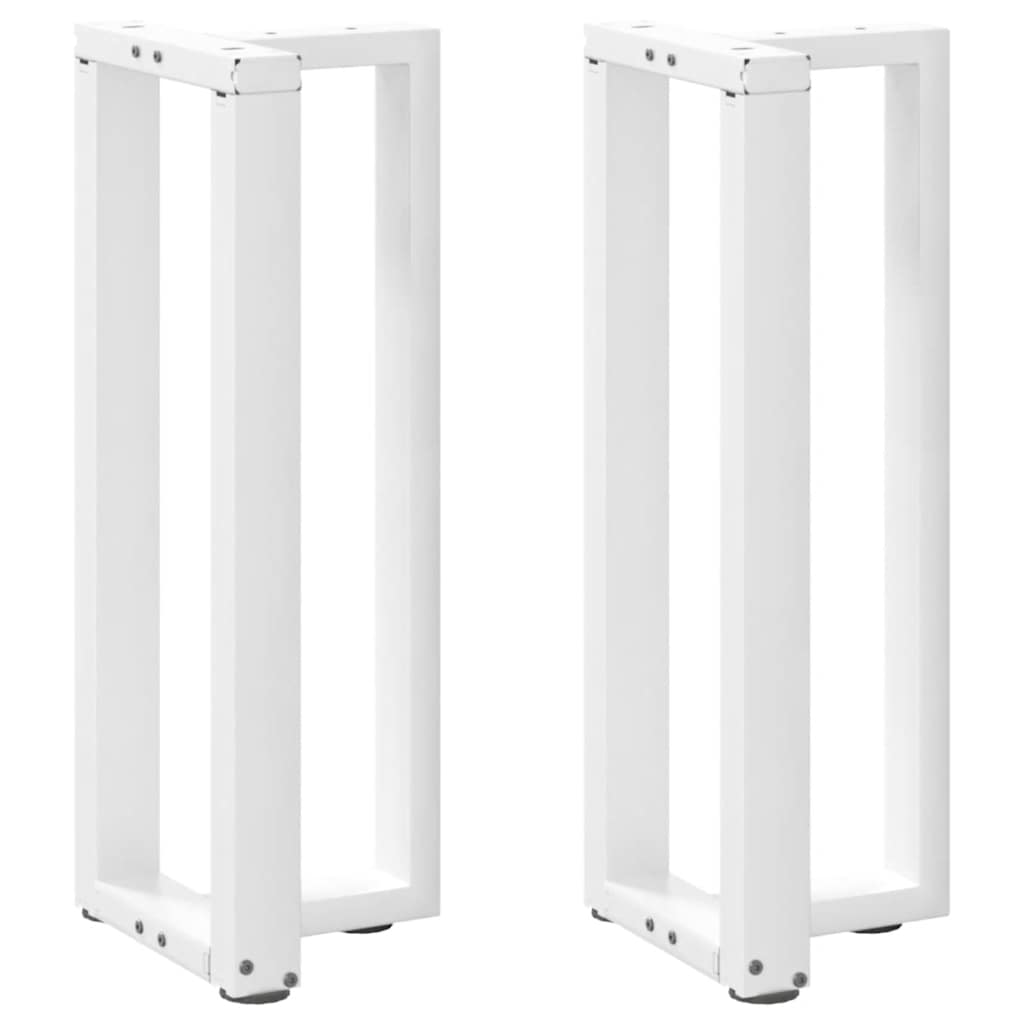 vidaXL Nogi do stołu konsolowego w kształcie litery T 2 szt. Białe 38x25x(72-73) cm Stal