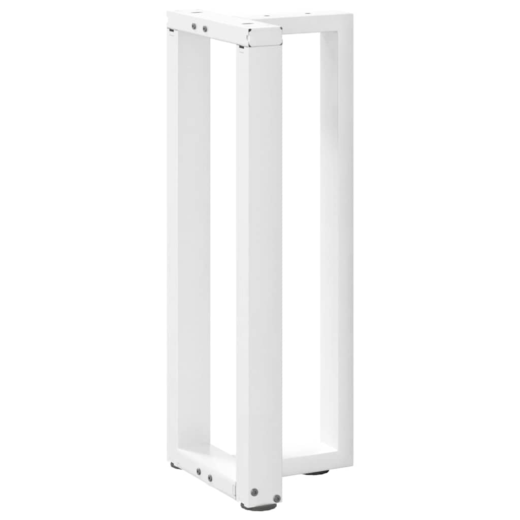 vidaXL Nogi do stołu konsolowego w kształcie litery T 2 szt. Białe 38x25x(72-73) cm Stal