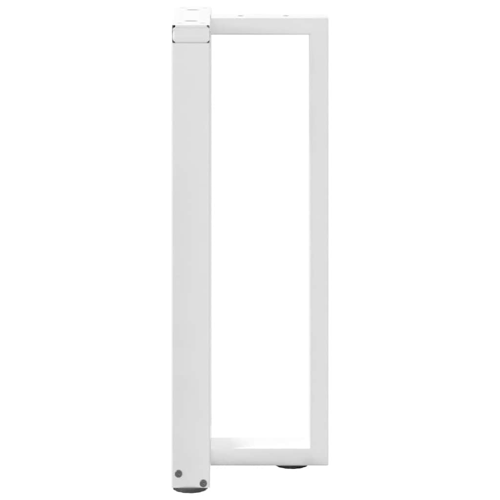 vidaXL Nogi do stołu konsolowego w kształcie litery T 2 szt. Białe 38x25x(72-73) cm Stal